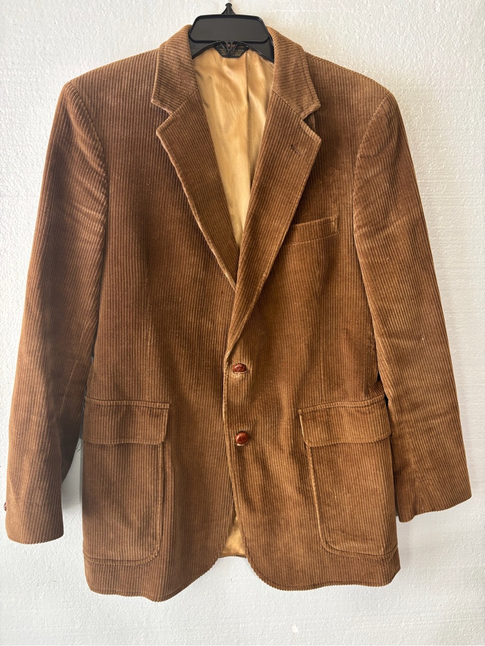 Vintage 90s Corduroy Blazer - Brown Oversized Sport Coat - Boyfriend Blazer - 40